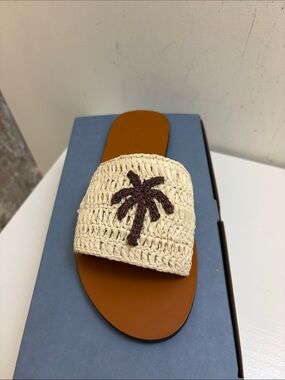 Manebí Leather Sandals - Nat w/Palm